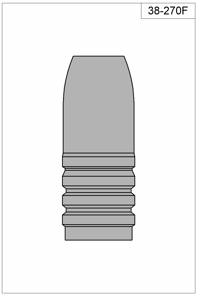 Filled view of bullet 38-270F