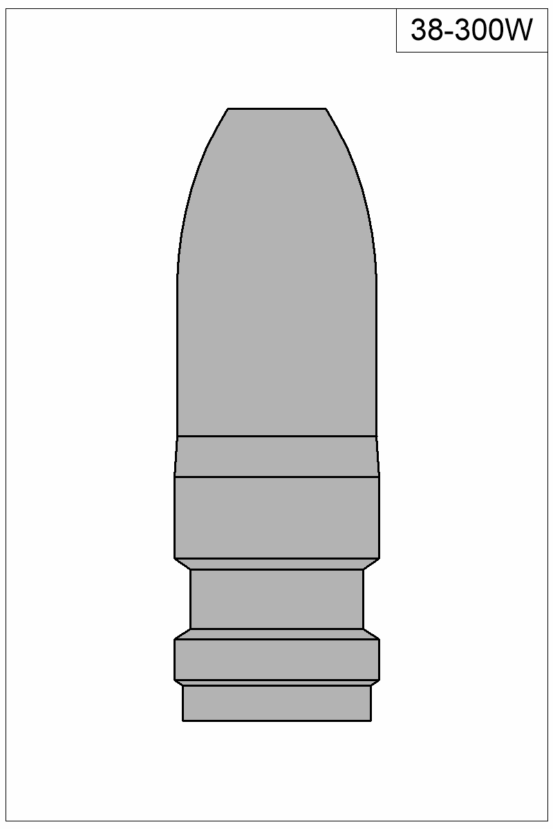 Filled view of bullet 38-300W