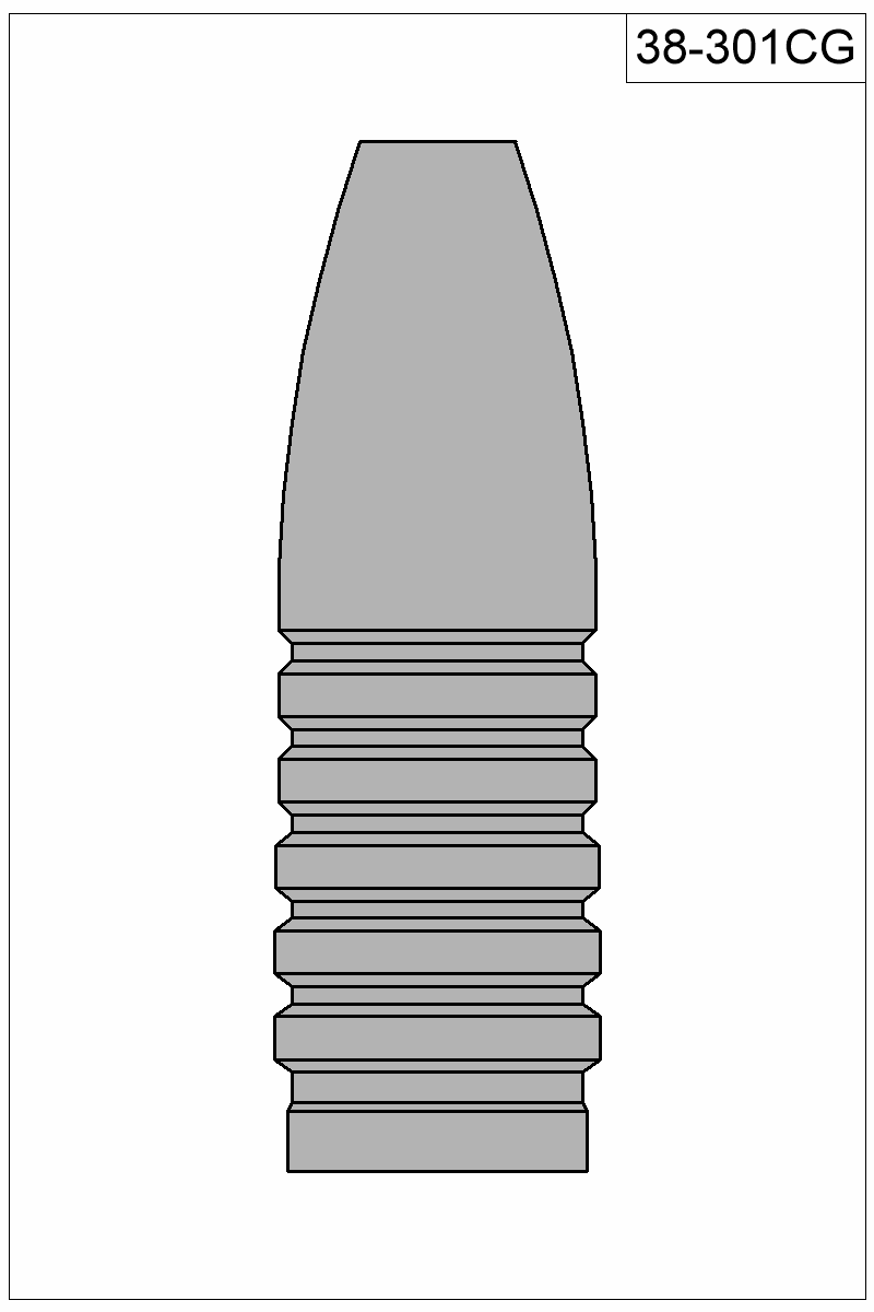 Filled view of bullet 38-301CG