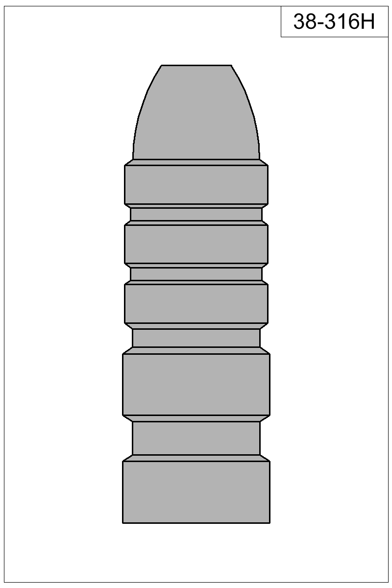 Filled view of bullet 38-316H