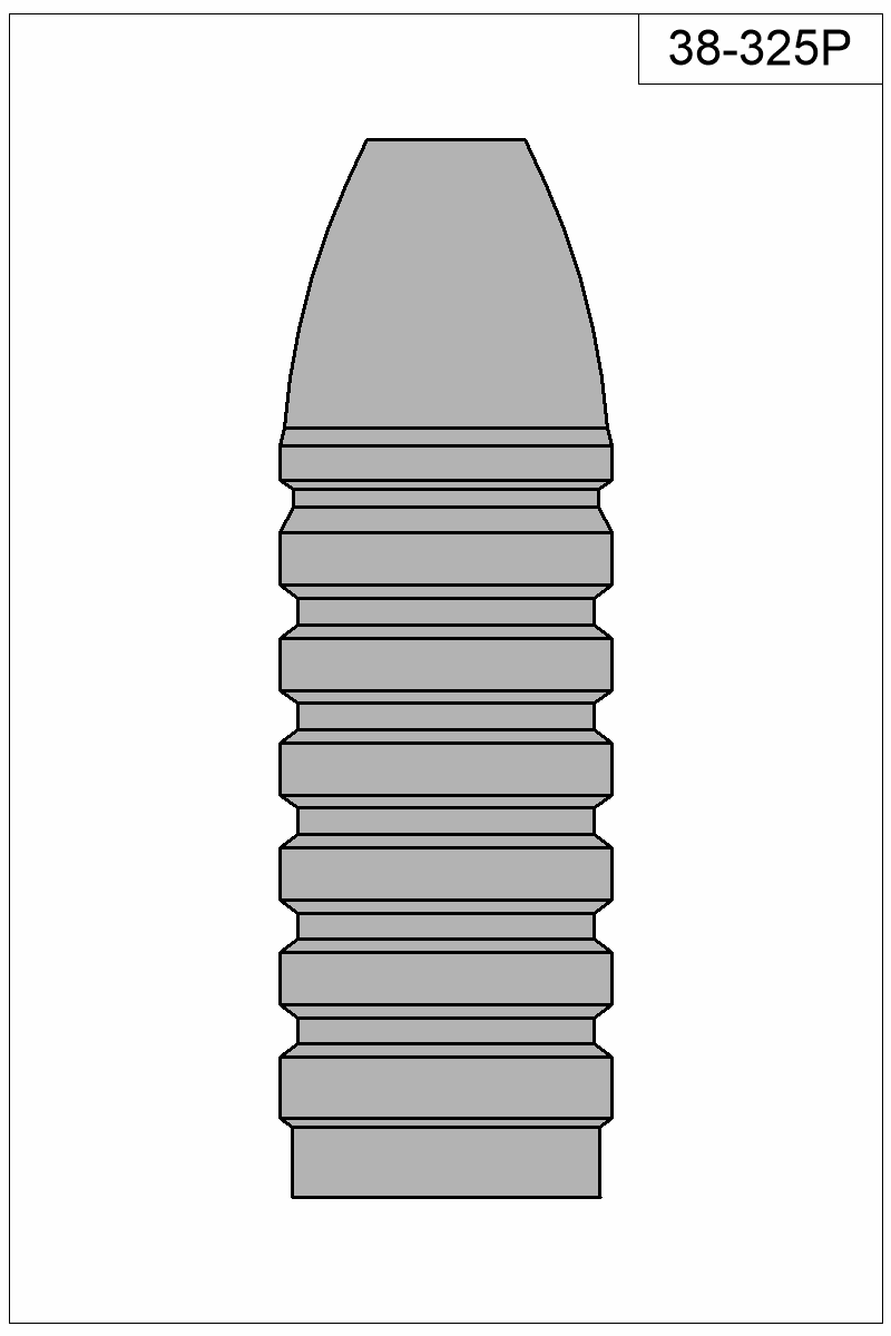 Filled view of bullet 38-325P