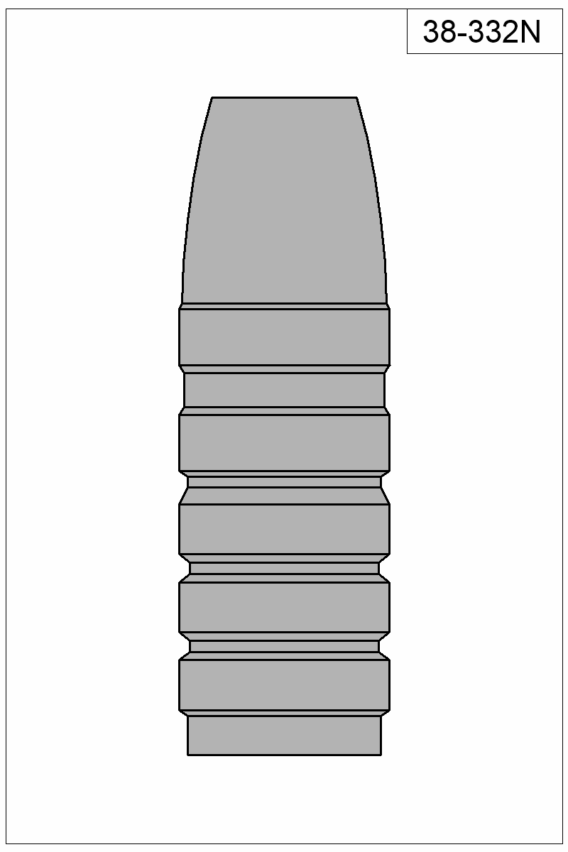 Filled view of bullet 38-332N