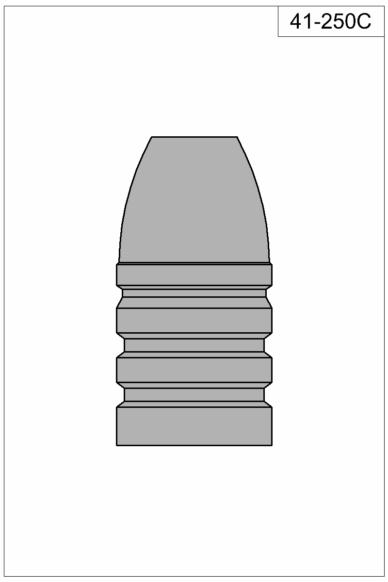 Filled view of bullet 41-250C