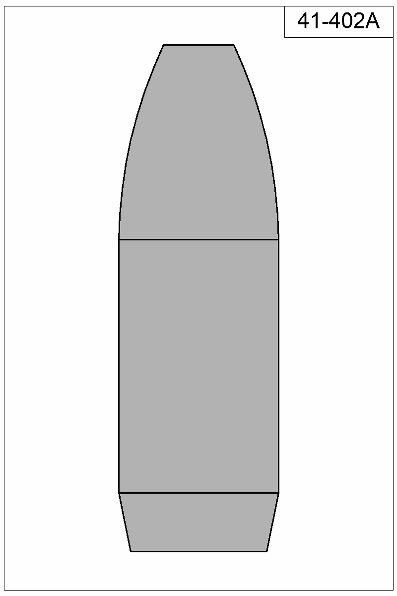 Filled view of bullet 41-402A