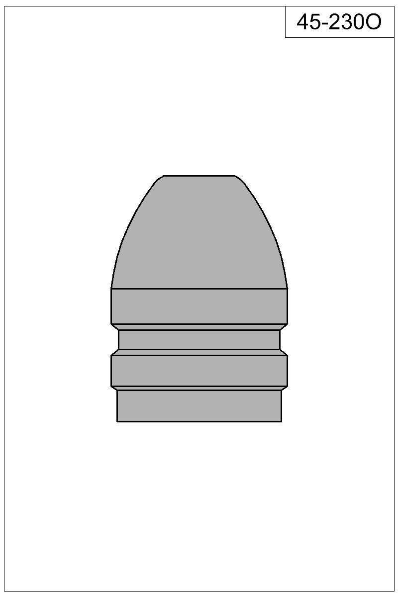 Filled view of bullet 45-230O
