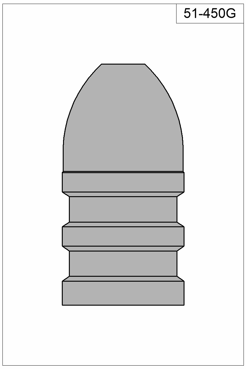 Filled view of bullet 51-450G