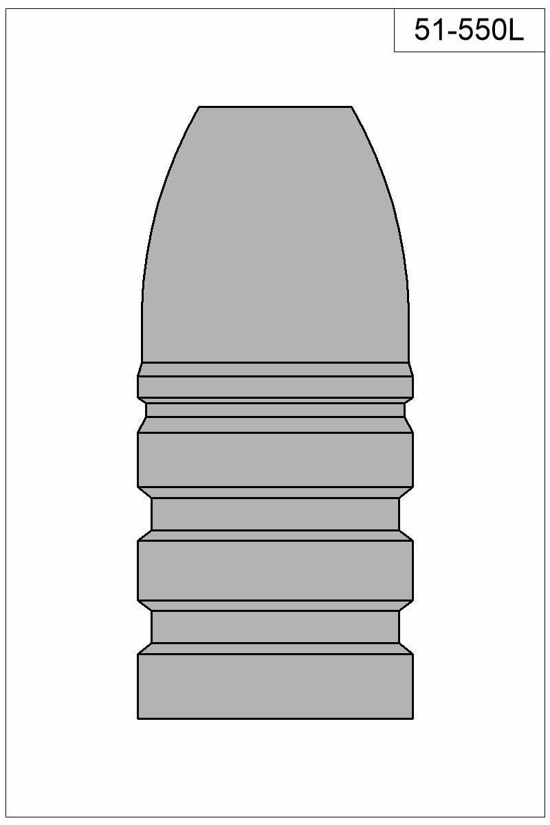 Filled view of bullet 51-550L