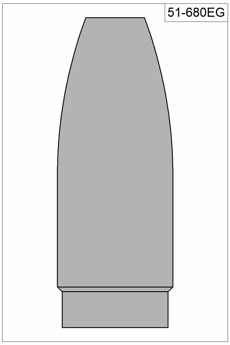Filled view of bullet 51-680EG